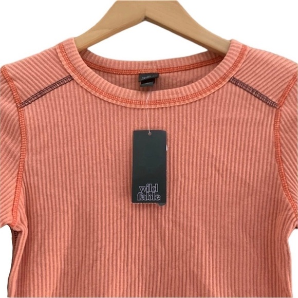 NWT 3pc Bundle WILD FABLE Hoodie Top Sweatshirt Pink Orange Green Junior XS NEW - Picture 6 of 16